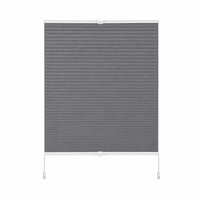 Sekey plisovaná zatemňovacia roleta bez vŕtania Klemmfix 75x210 cm tmavosivá, tieniaca, s upínacími držiakmi, neúplná 1