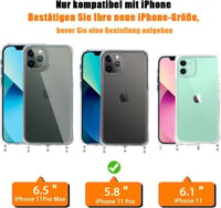 iPhone 11 Pro Védőcsomag: Ütésálló Tok, Üvegfóliák, Piros Nyakpánt 3