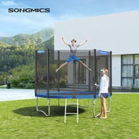 SONGMICS Kék Trambulin Védőszegély 244 cm-es Trambulinhoz, UV-álló, Szakadásmentes 2