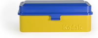 Kodak retro acél filmtároló doboz, 120/135 mm-es tekercsekhez, kék 2