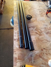 Bară orizontală suplimentară pentru suportul telescopic de haine WENKO Herkules, din metal, extensibilă până la 120 cm, negru — set incomplet (doar barele pentru o parte, fără cleme) 5