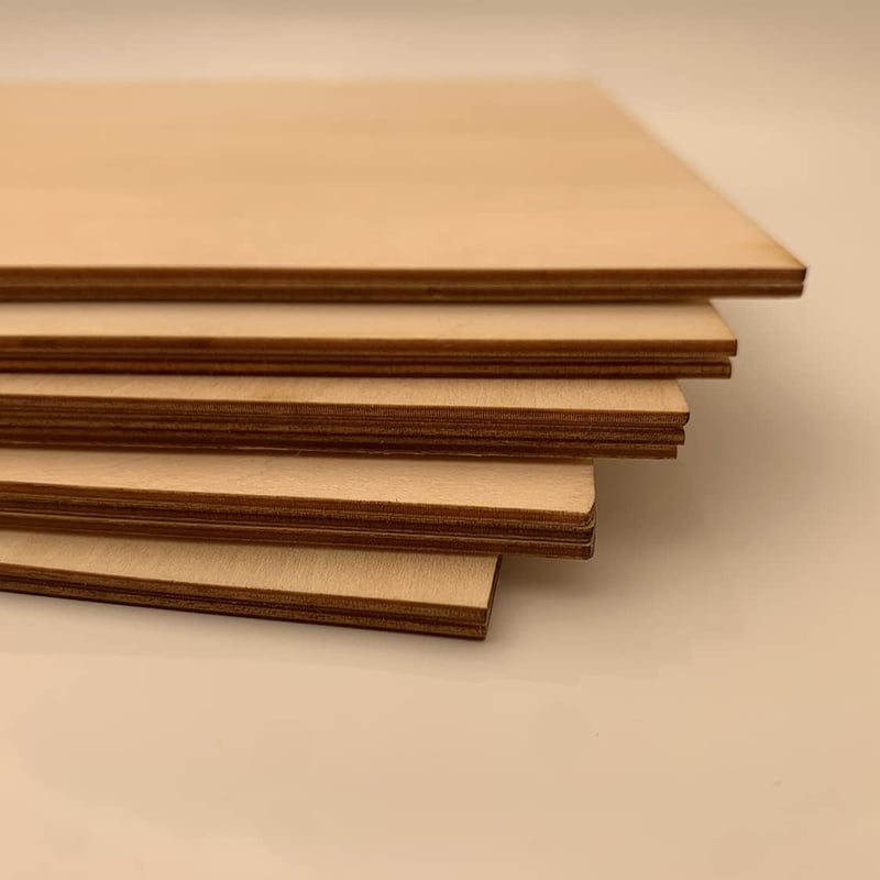 Barkács Holzplatten 20db - 200x200x1,5mm Natúr Falap Modellezéshez, Gravírozáshoz