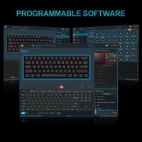 EPOMAKER GK61 61 gombos mechanikus billentyűzet RGB háttérvilágítással, vízálló IP68 5