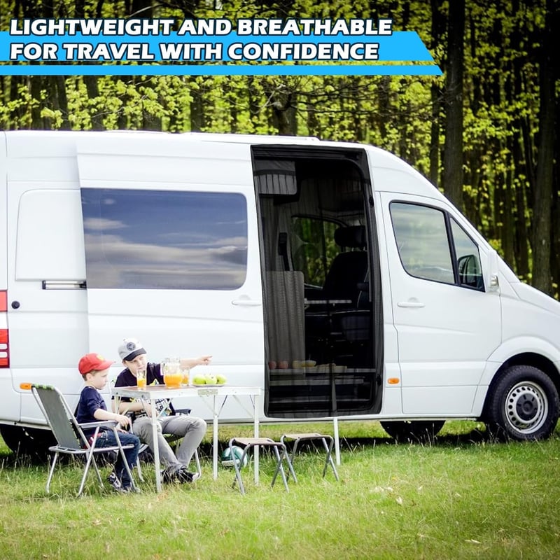 Mercedes-Benz Sprinter magas tetős szúnyogháló, mágneses oldalajtó rovarháló
