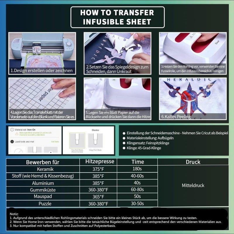 Sellő Mintás Infúziós Transzfer Tintás Lap Csomag, 12 darabos