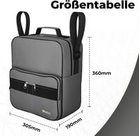 iMedic Deluxe szürke kerekesszék táska - praktikus kapaszkodóra rögzíthető tárolózseb 2