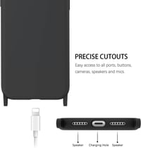 Apple iPhone 11 Szürke Szilikon Tok Nyakpánttal 5