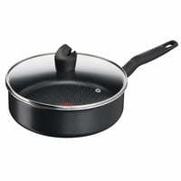 Tefal Start'Easy C26732 tava 24 cm indukcijska s neprianjajućom titanijskom oblogom crna — bez slomljene ručke poklopca (stanje: pogledajte 2. sliku) 1