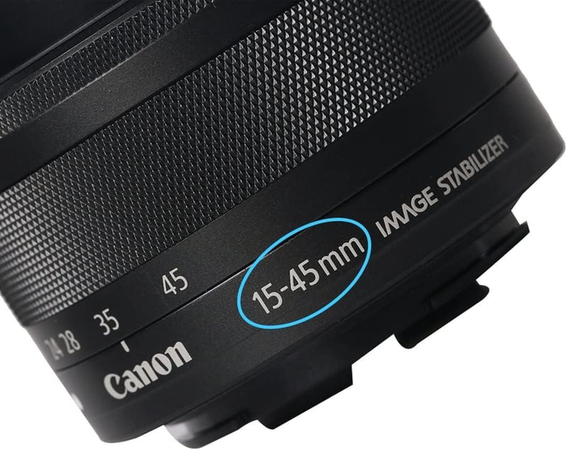 Canon EF-M 15-45mm objektívhez 49mm-es fekete sapka, 2 darabos szett - Bontott