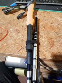 Overmont Összecsukható Carbon Trekkingbot - Állítható 105-125 cm, Fekete, Nordic Walking — egy túrabot hiányzik (állapot: lásd a 2. képet) 2