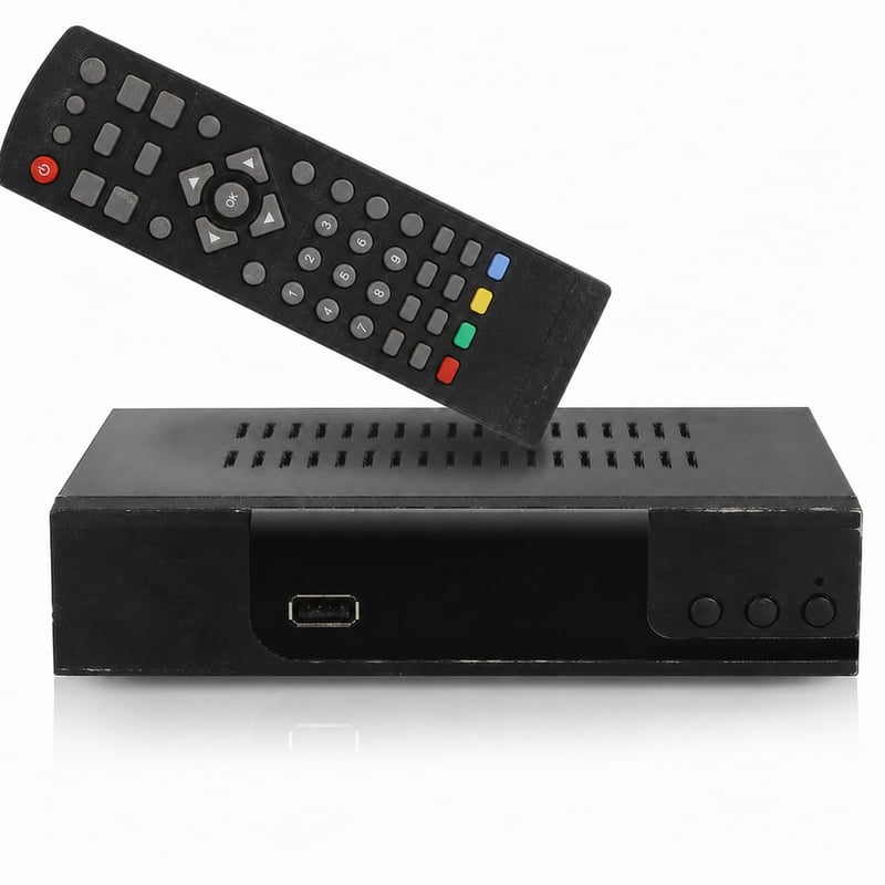 hd-line DVB-C kabelski set-top box digitalni prijamnik HDTV HDMI SCART USB 2.0 — Tragovi korištenja na uređaju (stanje: vidi 2. sliku)