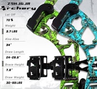 Kompozit Íjász Szett 30-60 Font Állítható Vadászíj 310fps Sebességgel - Teljes TartozékcsomaggaL 2