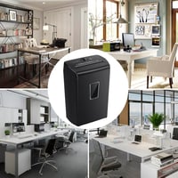 Bonsaii C209-D Irodai Iratmegsemmisítő, 10 Lapos Keresztvágó, P4 Biztonsági Szint, Kártyaaprító, Túlmelegedés Elleni Védelem, 21L Hulladékta 7