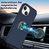 Huawei mágneses iPhone 13 tok beépített állvánnyal - kék 5
