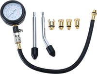FreeTec Kompresszióméró készlet - M10, M12, M14, M18 menettel, motordiagnosztikához 2