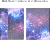 Husă de protecție din piele cu model Galaxy Mint pentru Chromebook HP Elite C1030 și x360 13c de 13.5" 2