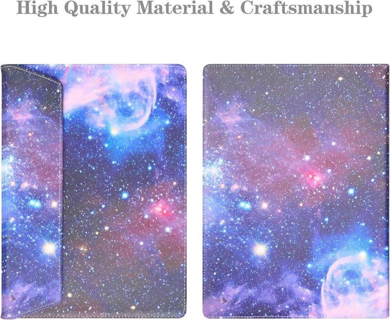 Husă de protecție din piele cu model Galaxy Mint pentru Chromebook HP Elite C1030 și x360 13c de 13.5"