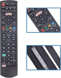 FOXRMT Univerzális Távirányító Panasonic TV-hez - Kompatibilis HDTV LCD LED Smart TV Modellekkel, Netflix és Viera Link Gombokkal, Programoz 4
