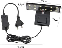 GERUI LED Akvárium Világítás 6W 220V - Energiatakarékos Lámpa Vízi Növényekhez és Halakhoz - Fekete Burkolat, Fehér Fény, 600 lm 2