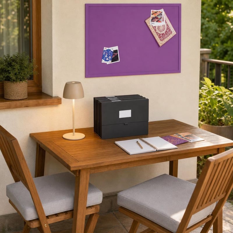 Študijný set: 1x LED lampa + 1x A4 zakladač + 1x korková tabuľa + 2x vankúš