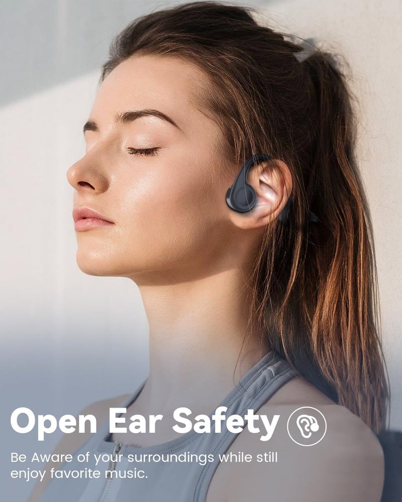 Sanoto Bluetooth 5.3 Csontvezető Fülhallgató - Vízálló, Sportoláshoz, USB-C