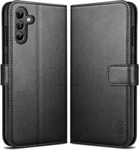 Samsung Galaxy A13 5G RFID-védett bőr flip tok, fekete 1