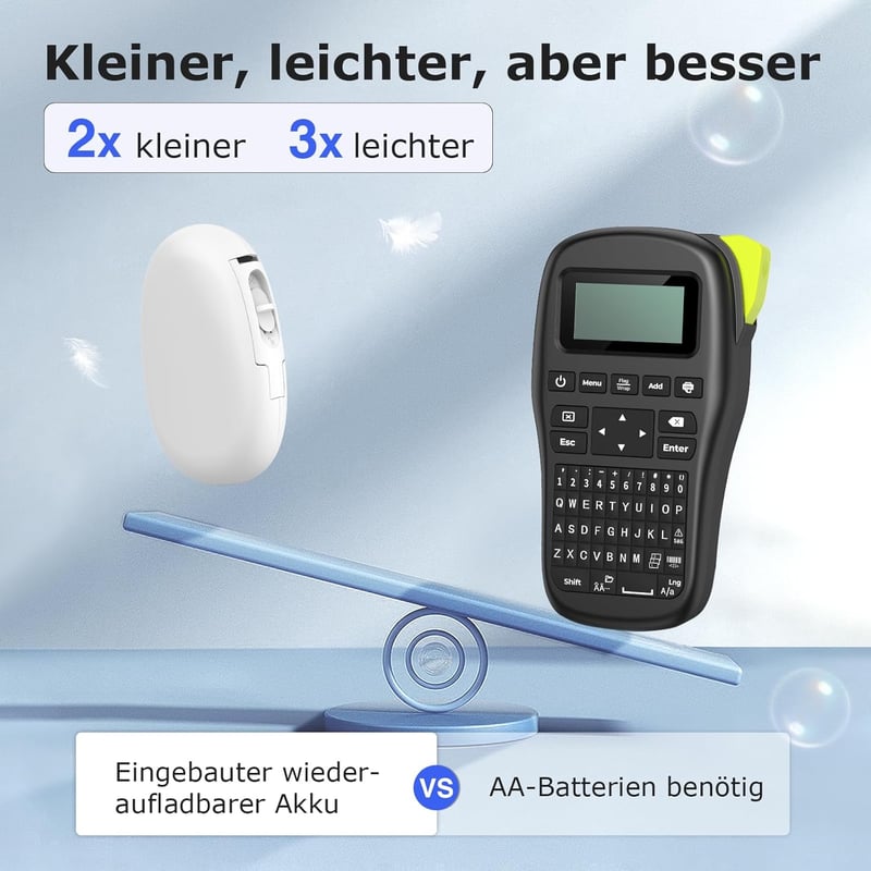 SUPVAN E10 Bluetooth címkenyomtató, iOS és Android kompatibilis