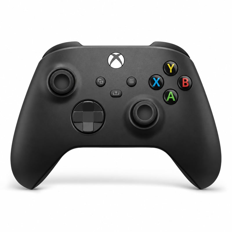Controller wireless Xbox Carbon Black — defect, funcționează parțial: joystick-ul din dreapta are drift (stare: vezi poza a 2-a)