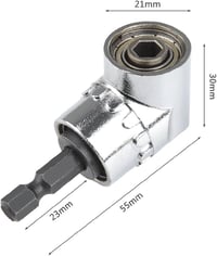 TIMESETL 105° Szögfúró Adapter - Mágneses Bittartó, 1/4" Gyorscsatlakozóval, Rozsdamentes Acél Sarokfúró Feltét Fúrógéphez, Nehezen Elérhető 5