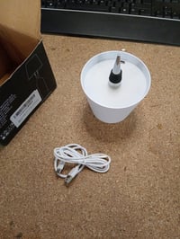 Agendepoint.it LED lampa so sklenenou zátkou a USB-C nabíjaním, biela, 13x10,5x10,5 — chybná, na náhradné diely: nezapne sa (stav: pozri 2. obrázok) 2
