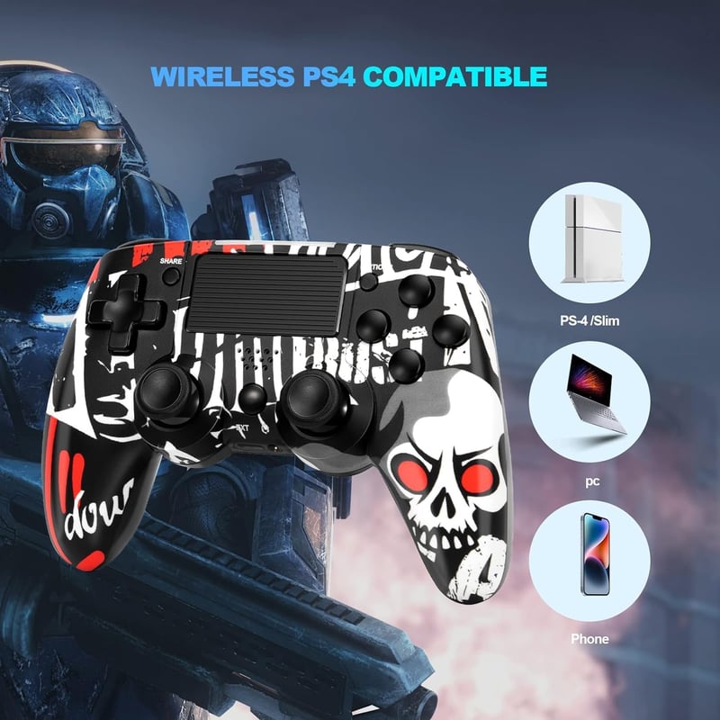 PS4 vezeték nélküli kontroller hangfunkcióval, PC-vel is kompatibilis