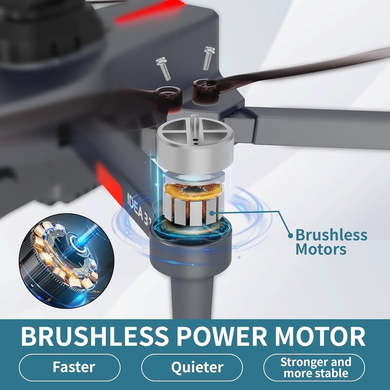 TTROARDS 31P Összecsukható Drón 4K Kamerával - 360° Akadályérzékelés, 5G WiFi, Kefenélküli Motor, 30 Perces Repülési Idő, 2 Akkumulátor