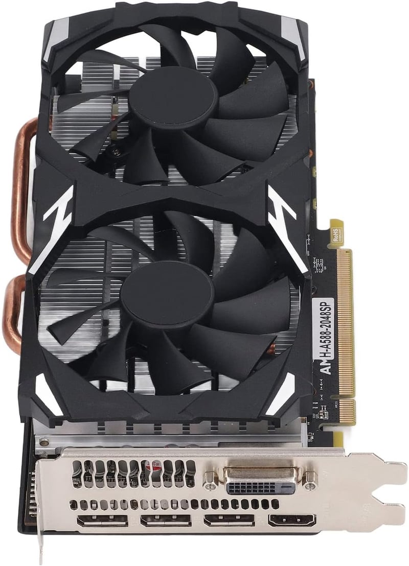 RX 580 8GB GDDR5 Gamer Videokártya, 256-bit, Dual Fan, DP/HDMI/DVI