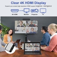 Surface Pro 9 Dokkoló - 4K HDMI, Thunderbolt 4, USB, SD/TF - Tripla Kijelző Támogatás 5