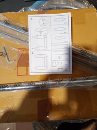 Masă mică HAKU Furniture 64235 cu blat rotund din sticlă și bază din metal cromat, modernă — lipsește șurubul marcat cu G (stare: vezi a 2-a imagine) 2