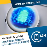 KLIM Nomad Hordozható CD Lejátszó Bluetooth - Hosszú Üzemidejű Discman Fülhallgatóval, CD-R/RW, MP3, TF Kártyaolvasó, FM Rádió - Autóba Ideá 5