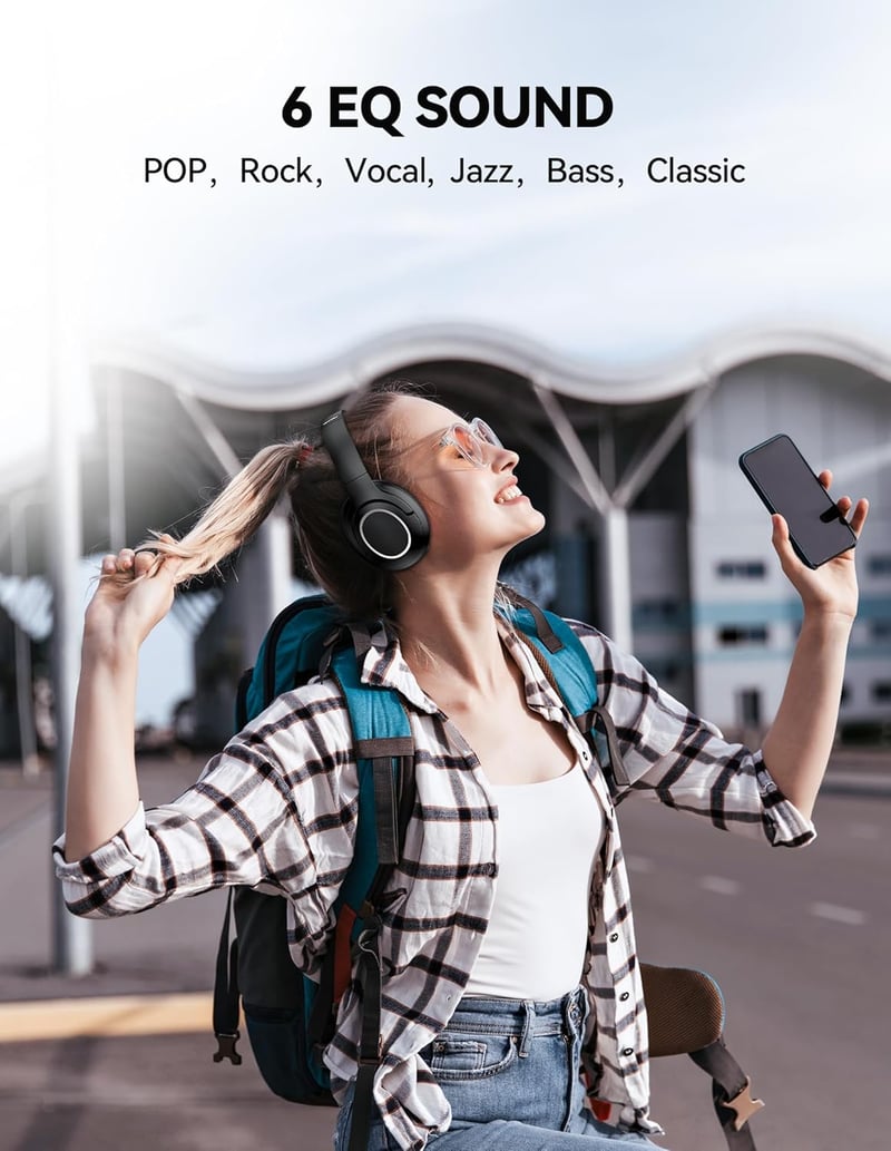 TeckNet Bluetooth Fejhallgató Vezeték Nélküli Hi-Fi Sztereó Mikrofonnal Zajszűréssel