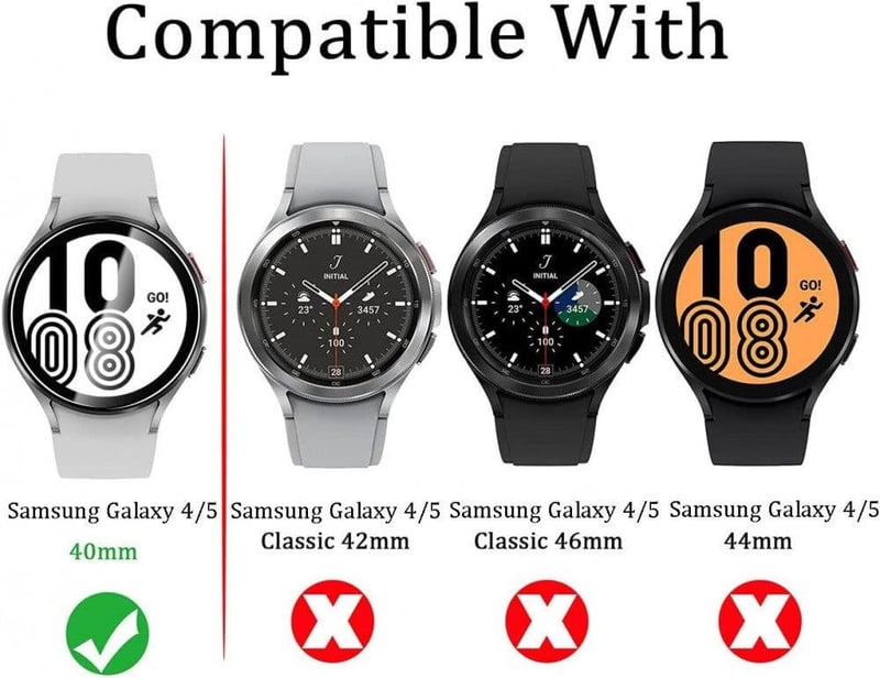 Samsung Galaxy Watch 4 40mm-es HD edzett üvegfólia, 4db-os csomag
