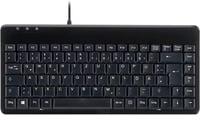 Perixx PERIBOARD-409 U Mini USB billentyűzet - Kompakt német QWERTZ - Vezetékes, zongoralakk 1