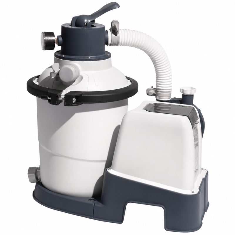 Pompă cu filtru cu nisip Intex 26642 Krystal Clear — defectă, pentru piese: Pompa nu funcționează, controlerul este deteriorat (stare: vezi poza a 2-a)