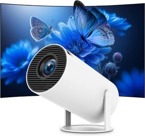Thunrlge HY300 Mini Projektor 4K Kompatibilis - WiFi 6, BT5.2, Android 11, Netflix, 180° Forgatható, Automatikus Keystone Korrekció, HDMI/US - Standard" or "Vivid
