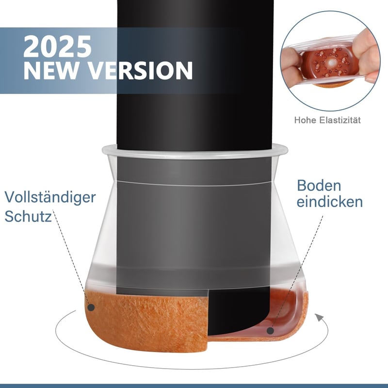 YOZON 20db Szilikon Szék Lábvédő Bútor Védelem Zajmentes Karcolásmentes 20-30mm