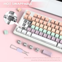 MAMBASNAKE Attack Shark TKL Vezeték Nélküli Mechanikus Gamer Billentyűzet, Hot-Swap Kapcsolók, RGB Háttérvilágítás, 4600mAh Akkumulátor, 3 C 5