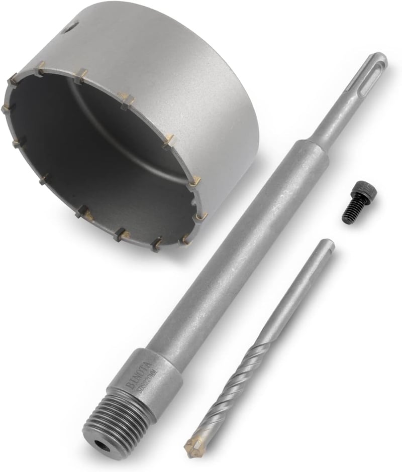 Binota 125mm-es SDS Plus betonlyukfúró, 220mm-es szárral, téglához és kőfalhoz