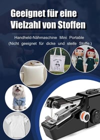 Hordozható Kézi Varrógép - Mini Elektromos Varrógép Kezdőknek, Otthoni DIY Varrási Projektekhez, Kiegészítőkkel és Alsószállal 3