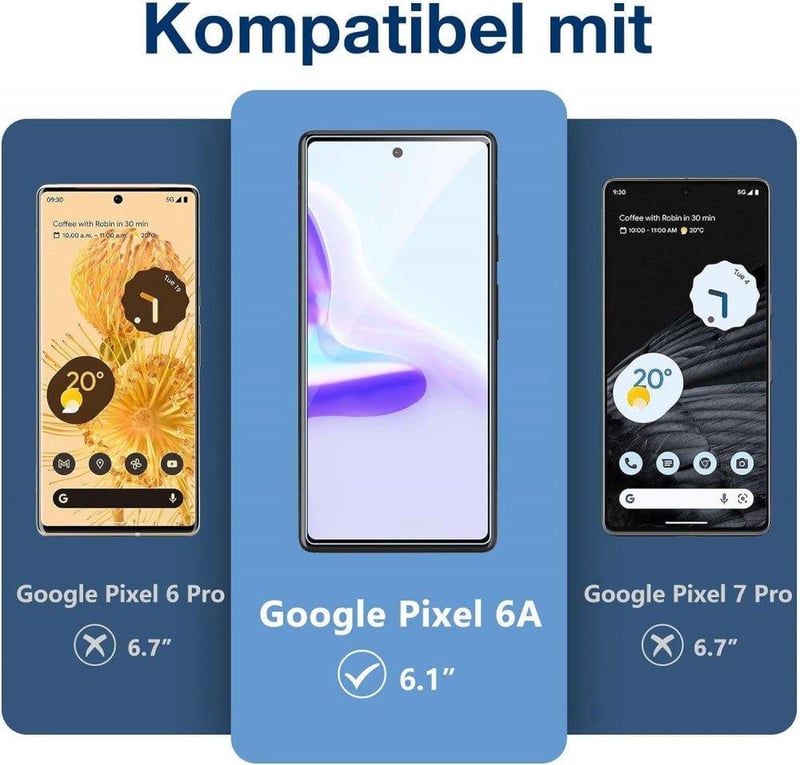 Google Pixel 6A edzett üveg védőfólia, 2 db, ujjlenyomatmentes