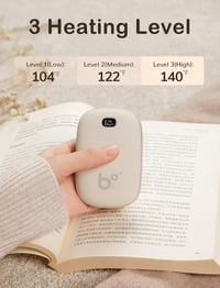 Újratölthető Zsebmelegítő és Power Bank LED Kijelzővel - Gyorstöltés 5