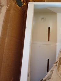Sertar telescopic extensibil Ventouse, 2 bucăți, 42 cm, pentru dulap de bucătărie — piesă cu adeziv, uzură ușoară (stare: vezi a 2-a fotografie) 3