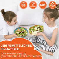 FUNYKICH 12 részes színes kemping étkészlet 4 főre - könnyű, törhetetlen, BPA-mentes tányérok, tálak és poharak piknikhez, kempingezéshez 2