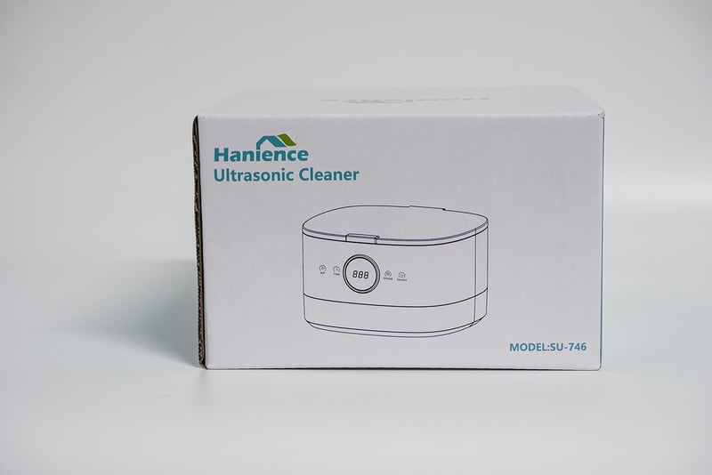 Hanience 750ml-es Ultrahangos Tisztító Szemüveghez, Ékszerhez, 46KHz, 5 Időbeállítás